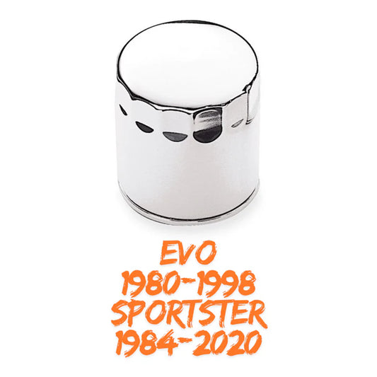 63796-77B Harley-Davidson® Genuine Long Oil Filter - Chrome Finish