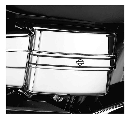 66426-04 Harley-Davidson® "Chrome Electrical Panel Cover w/ Trim, Fits Dyna Models"
