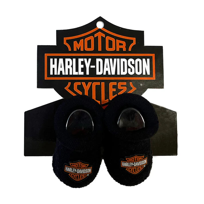 Harley-Davidson® Bar & Shield Baby Booties