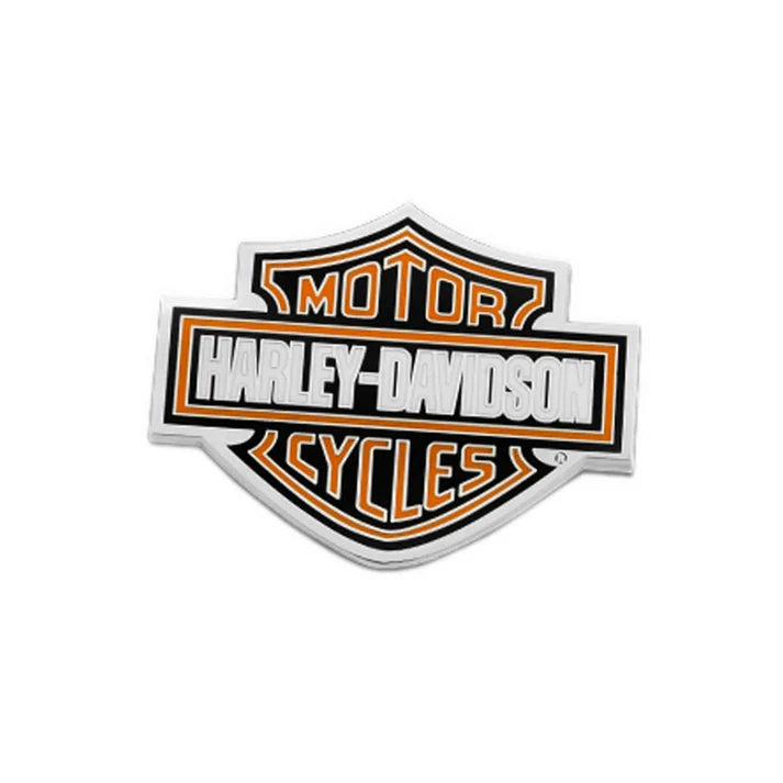 Harley-Davidson® 1.75 inch Bar & Shield Logo Pin  Shiny Nickel Finish