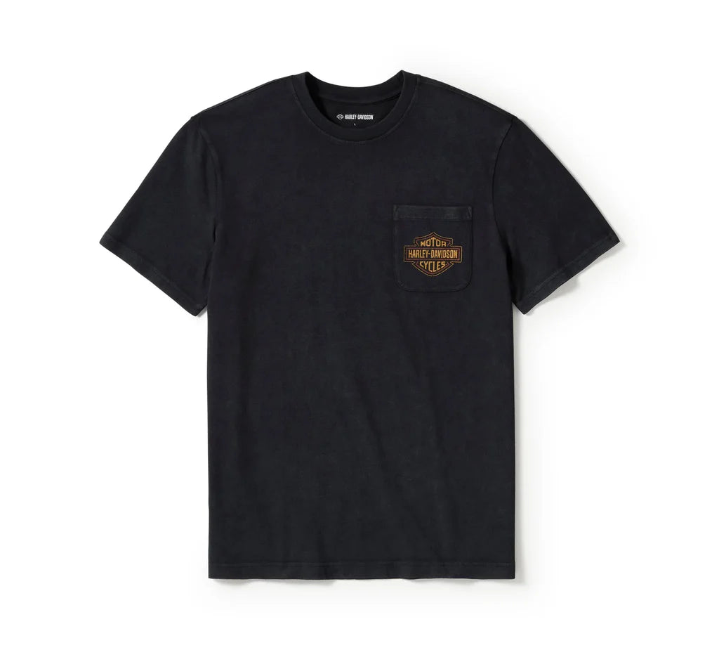 Harley-Davidson® Men's Lightning Bolt Pocket Tee