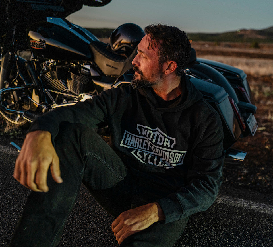 Harley-Davidson® Men's H-D Standard Bar & Shield Pullover Hoodie - Harley Black