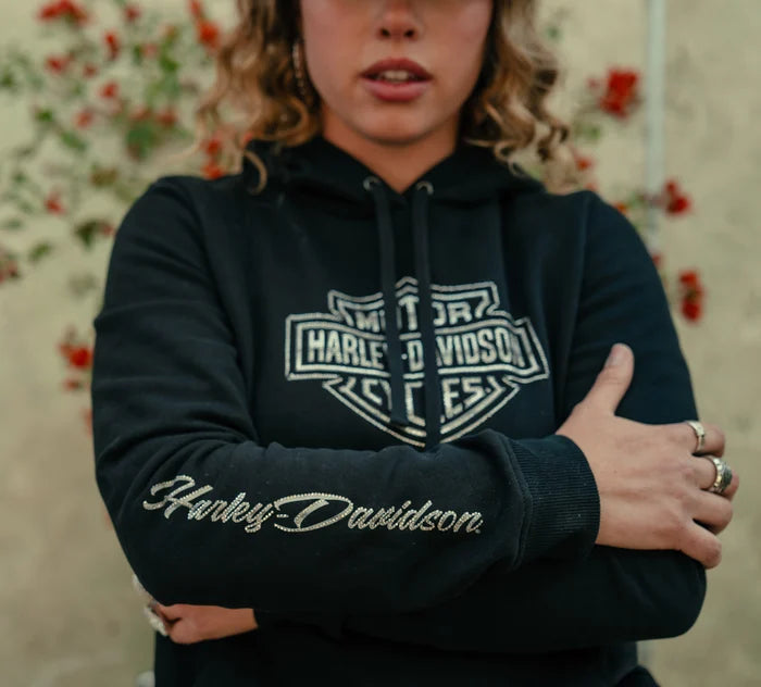 Harley-Davidson® Women's Essential Bling Pullover Fleece Hoodie