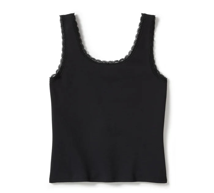 Harley-Davidson® Women's Rose & Thorn Bling Lace Trim Tank