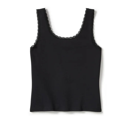 Harley-Davidson® Women's Rose & Thorn Bling Lace Trim Tank