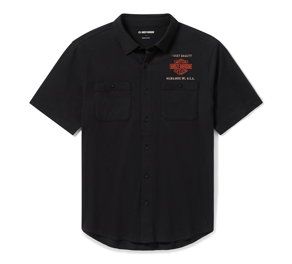 Harley-Davidson Men's Parts & Service Jersey Button-Up Shirt