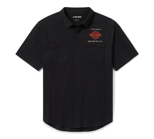 Harley-Davidson Men's Parts & Service Jersey Button-Up Shirt