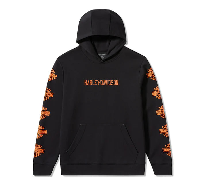 Harley-Davidson Men's Essential Bar & Shield Pullover Hoodie - Harley Black
