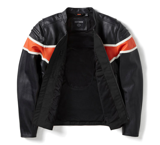 Harley-Davidson® Men's H-D Trenton Leather Riding Jacket