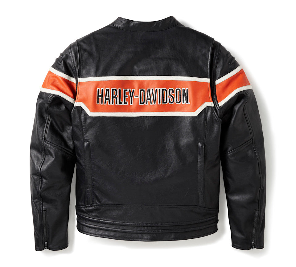 Harley-Davidson® Men's H-D Trenton Leather Riding Jacket