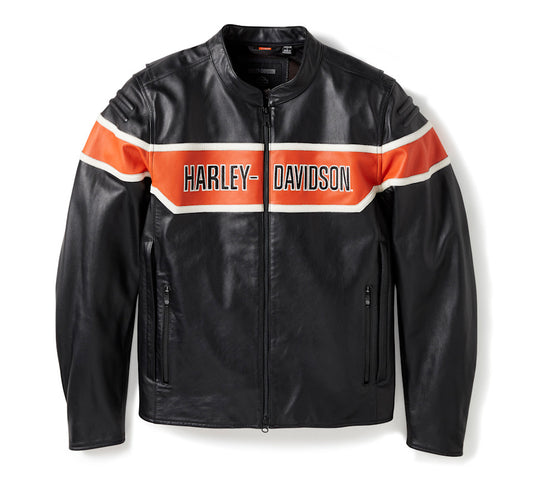 Harley-Davidson® Men's H-D Trenton Leather Riding Jacket