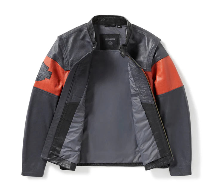 Harley-Davidson® Men's Essential Convertible Leather Jacket