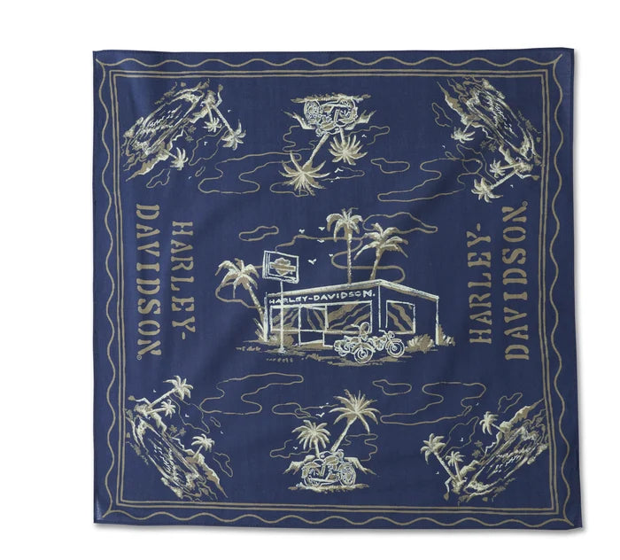 Harley-Davidson® Aloha Bandana - Navy