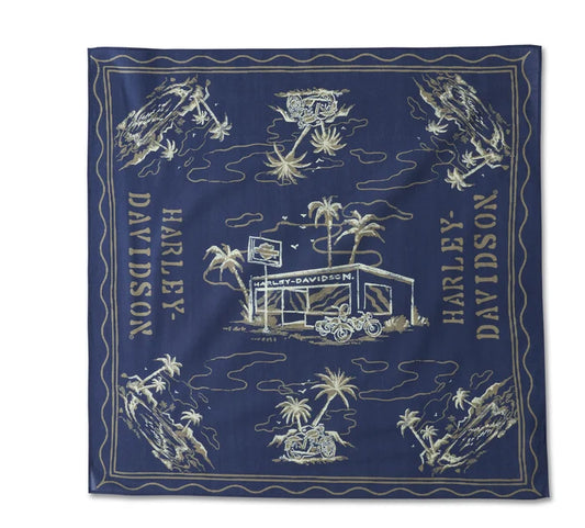 Harley-Davidson® Aloha Bandana - Navy