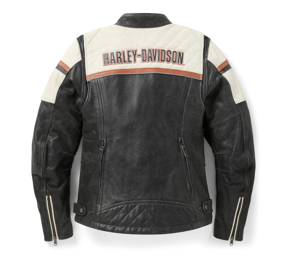 Harley-Davidson® Women's H-D Miss Enthusiast III Leather Riding Jacket