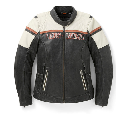 Harley-Davidson® Women's H-D Miss Enthusiast III Leather Riding Jacket