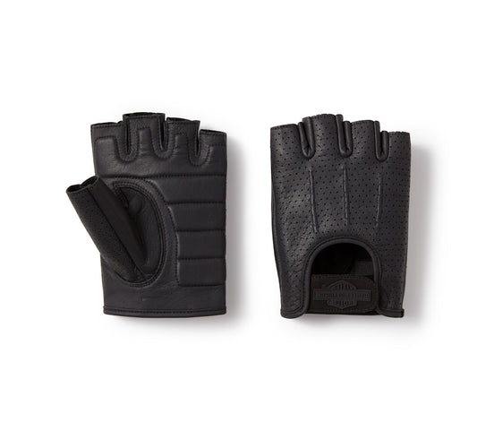 Harley-Davidson® Men's H-D Perforated Fingerless Leather Riding Gloves