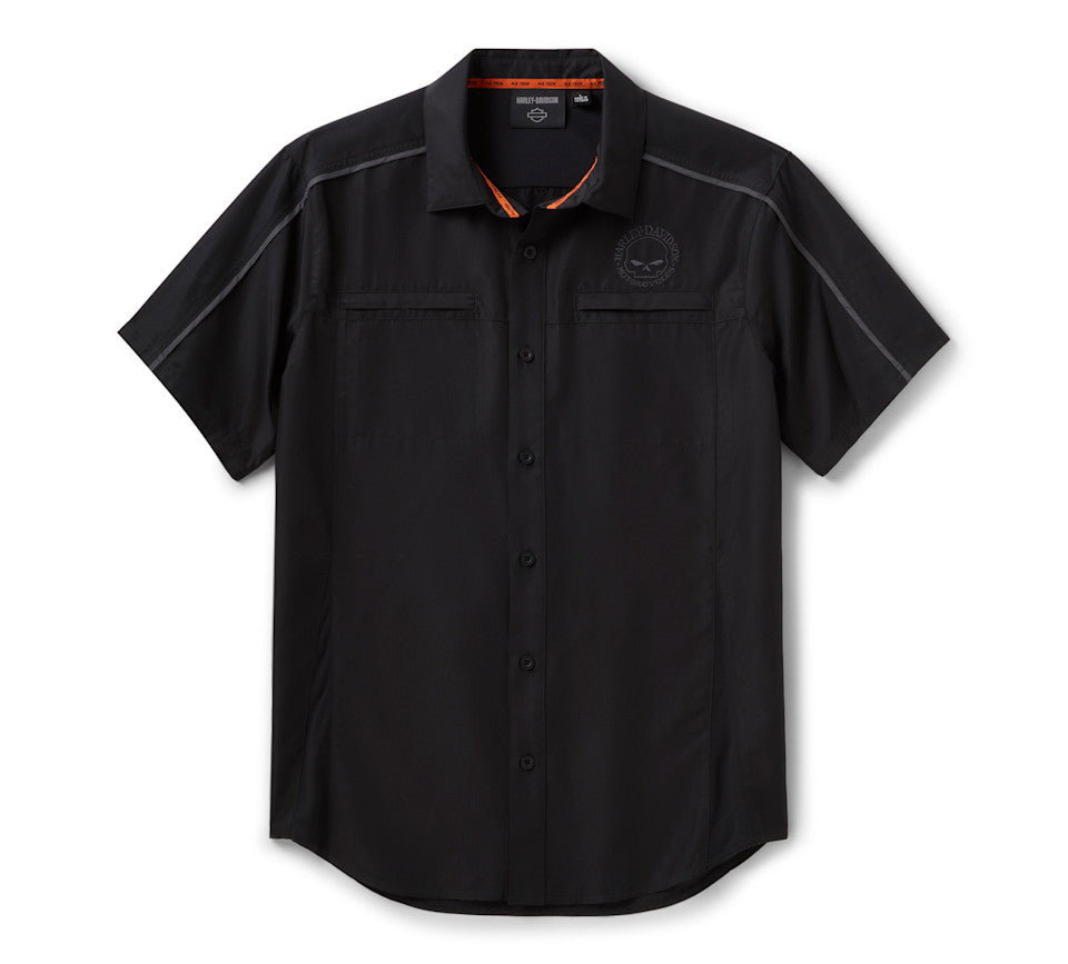 Harley-Davidson® Men's H-D TECH Willie G Skull Vented Shirt