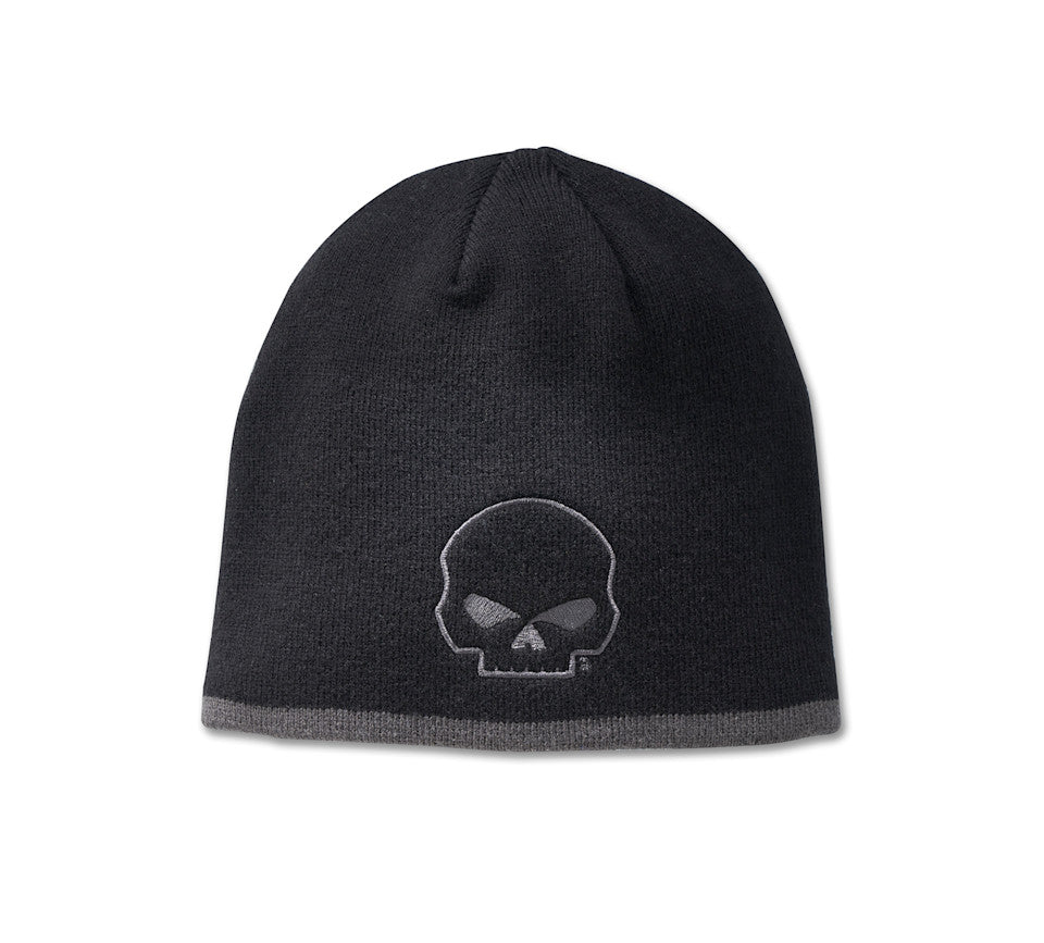 Harley-Davidson® Willie G Skull Knit Beanie - Black Beauty