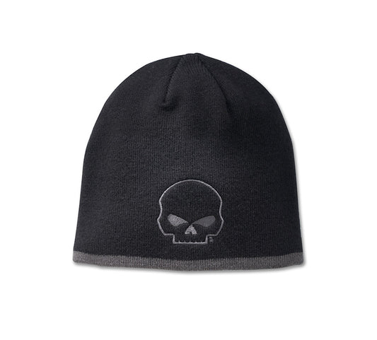 Harley-Davidson® Willie G Skull Knit Beanie - Black Beauty