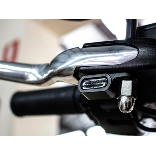 BAI-L22-0234MBME Under Perch Turn Signals - Black. Fits Softail 2025up