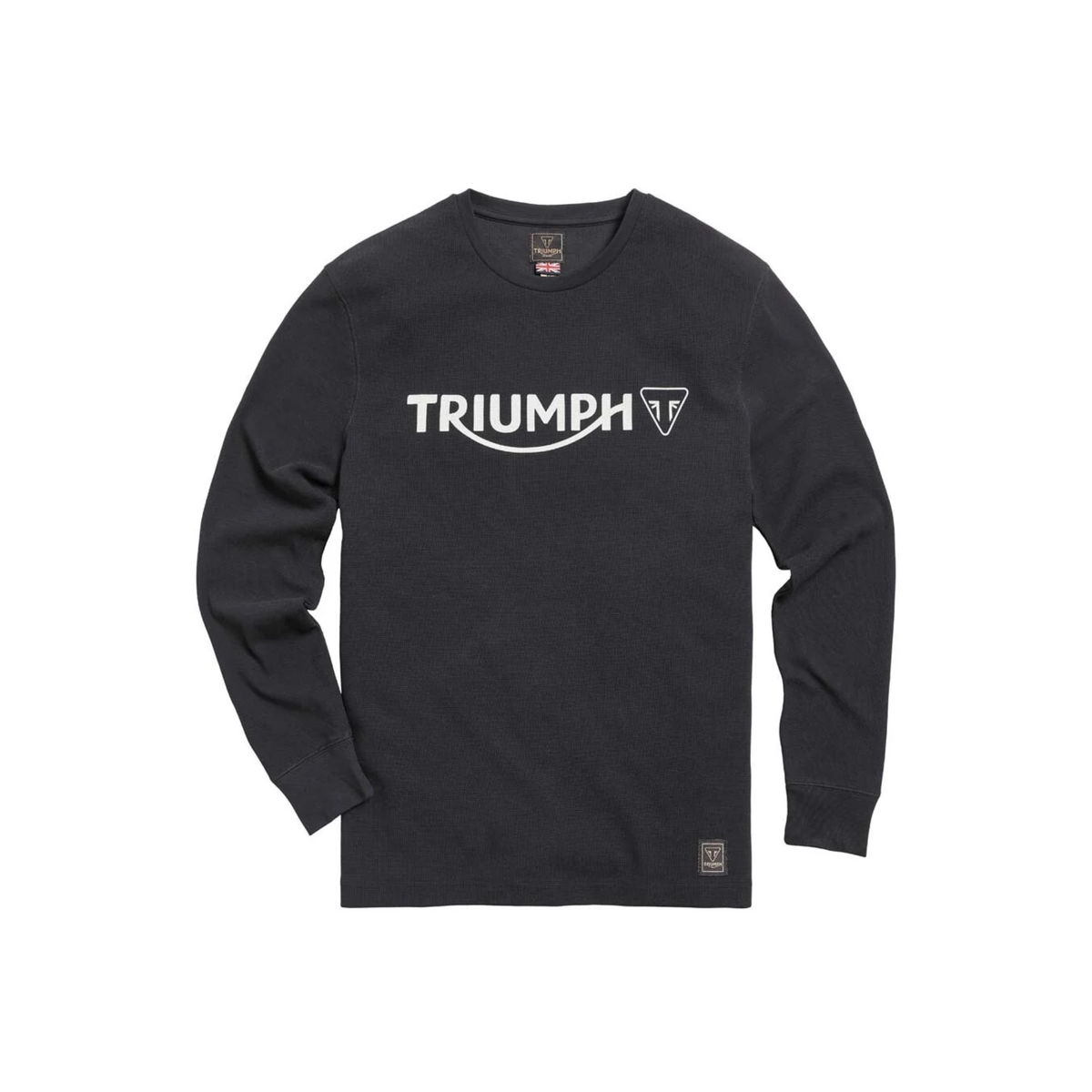 Triumph Bettmann Long Sleeve Black Logo Tee