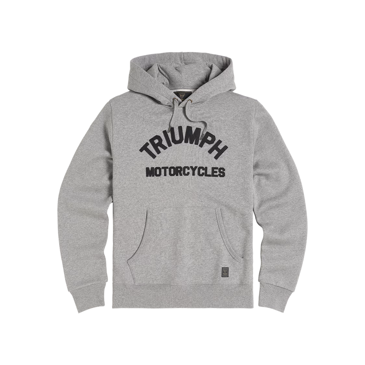 Carrick Arched Lettering Logo Hoodie - Grey Marl