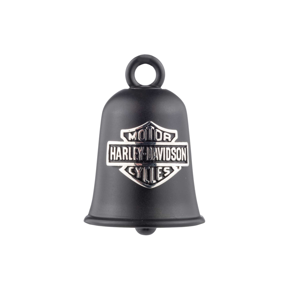 Harley-Davidson® Willie G Pave Crystal Skull Ride Bell in Matte Black and Silver Tone Plating