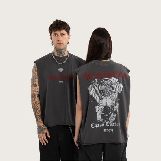 Harley-Davidson® x KSCY Cylinders Mechanic Muscle Tee - Black