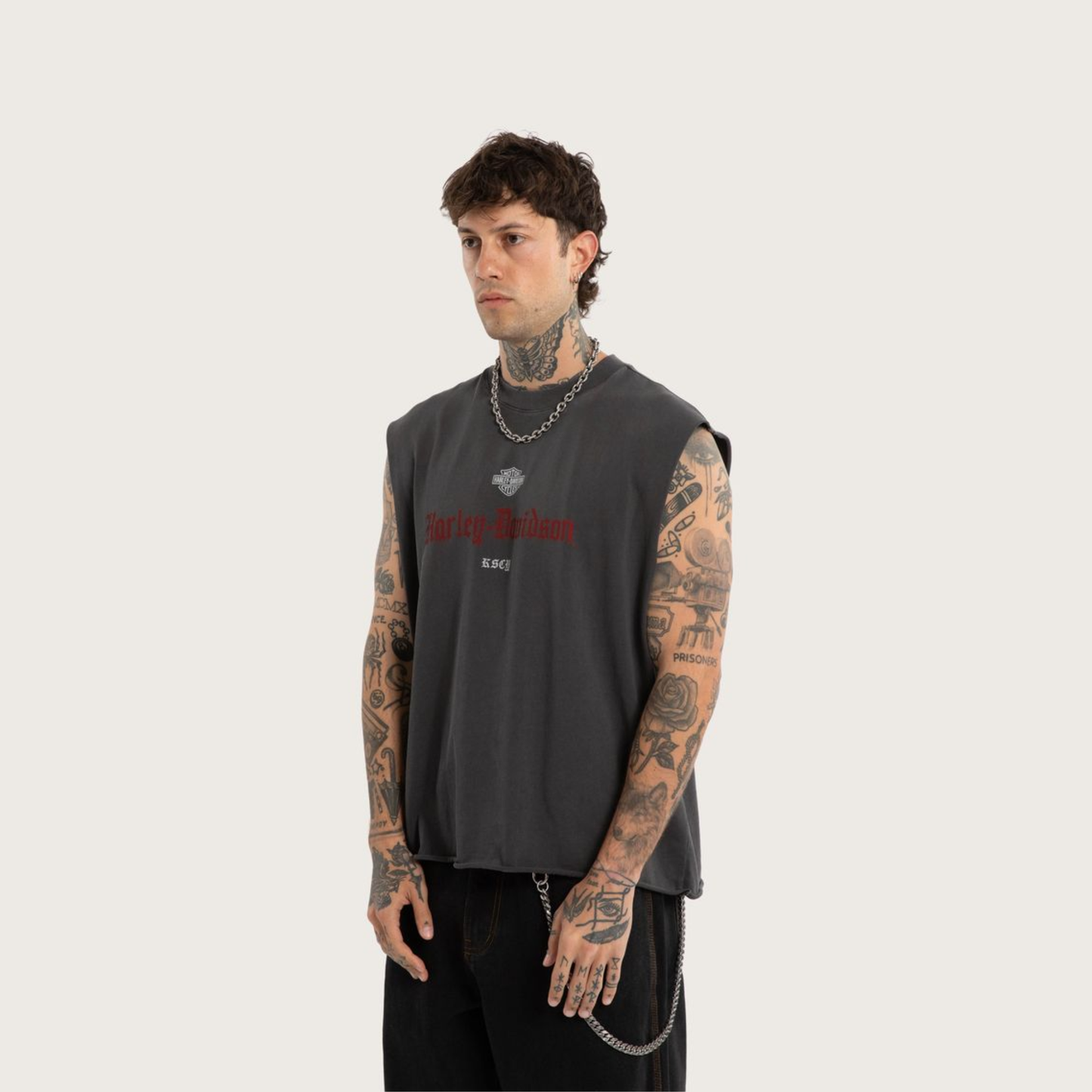 Harley-Davidson® x KSCY Cylinders Mechanic Muscle Tee - Black