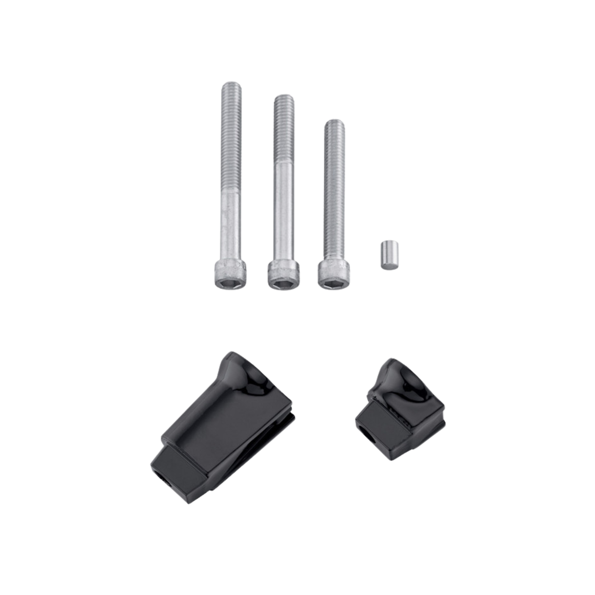 50501117 Harley-Davidson® "Passenger Footboard Support Brackets - Black"