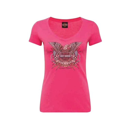 Gasoline Alley Harley-Davidson® Women's Dealer Tee - Patriot