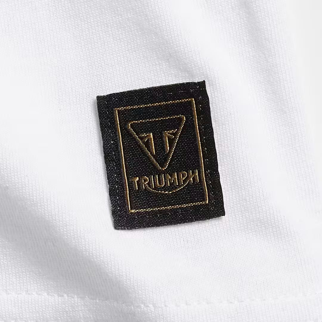 Triumph Burnham White Tee