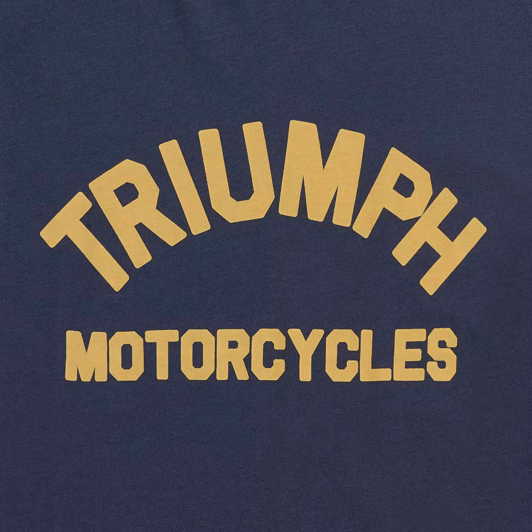 Triumph Ditchling Navy Tee