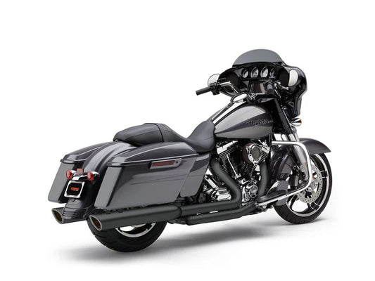 COB-6108RB Cobra USA 4" 909 Back Slash Slip-On Mufflers Black for Touring 17-Up