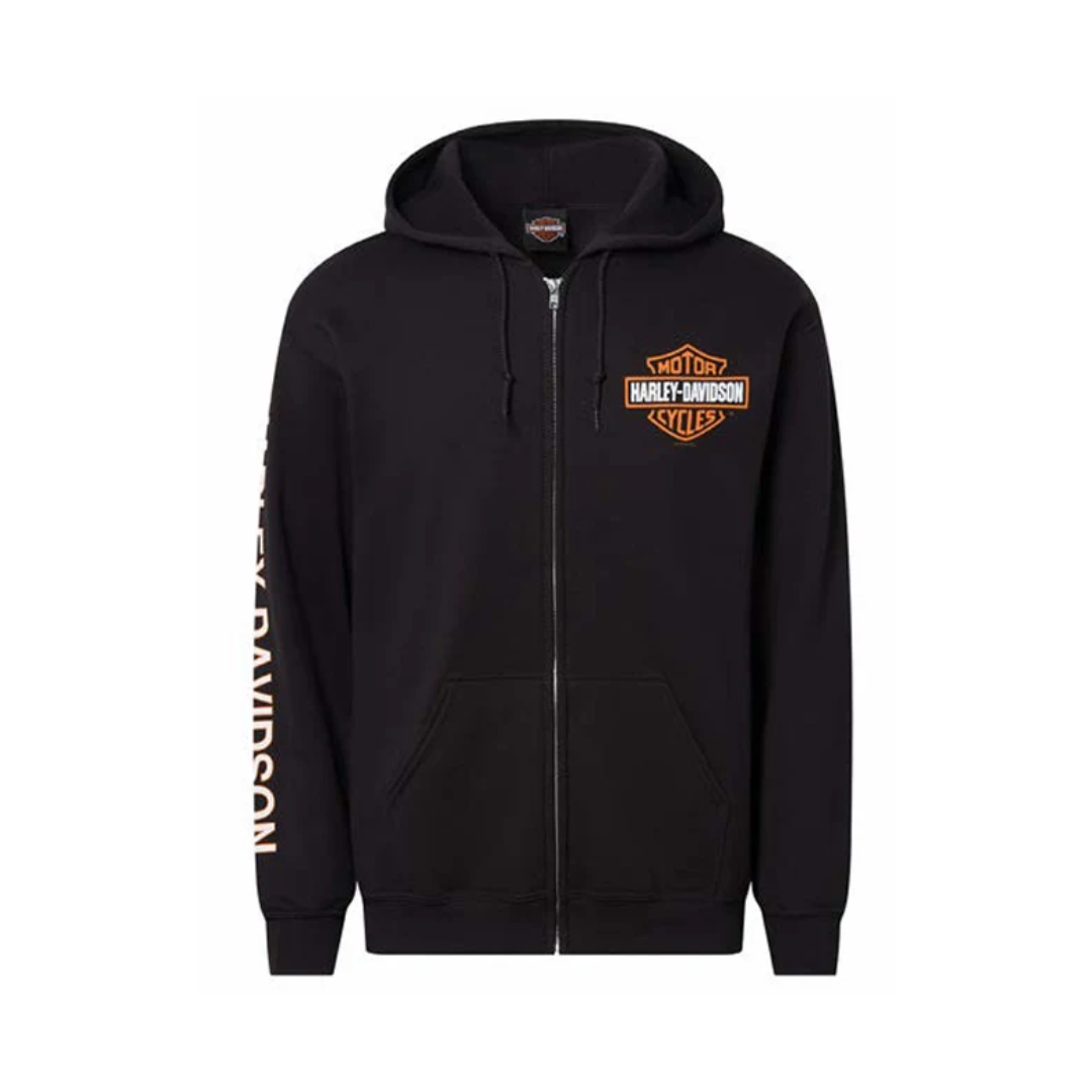 Gasoline Alley Harley-Davidson® Dealer Hoodie - Left Chest B&S Zip