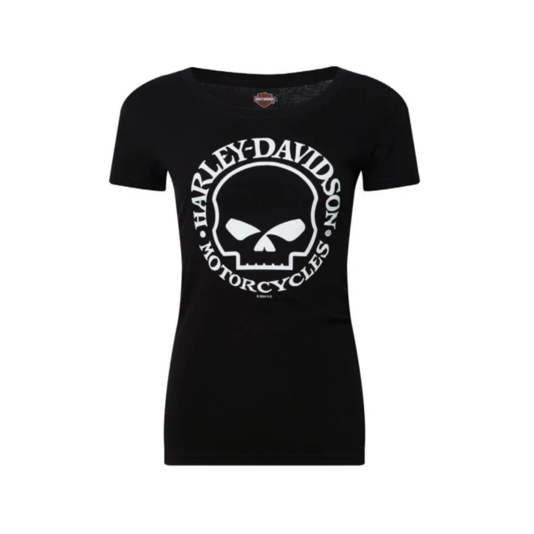 Gasoline Alley Harley-Davidson® Womens Dealer Tee - WG Skull