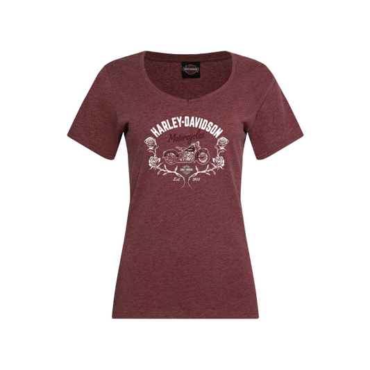 Gasoline Alley Harley-Davidson® Women's Dealer Tee - Bloom