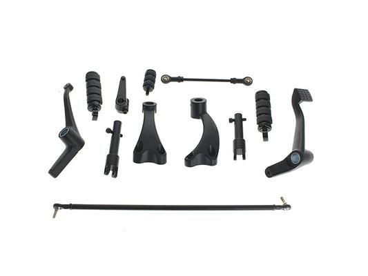 HAR-01-187 - Rollies Forward Controls – Black. Fits Sportster 2004-2013