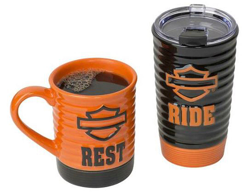 Harley-Davidson® Ride & Rest Ceramic Coffee Mug Set