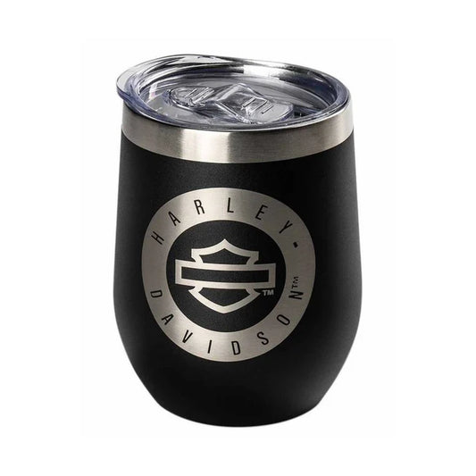 Harley-Davidson® Open Bar & Shield Stainless Steel Stemless Wine Tumbler