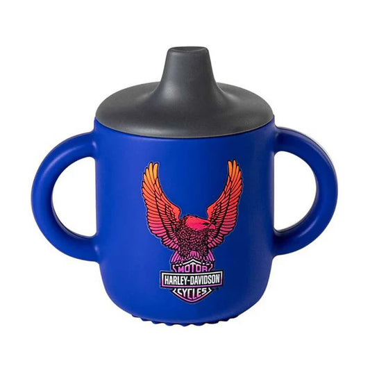 Harley-Davidson® Kid's Silicone Sippy Cup w/ Lid & Handle