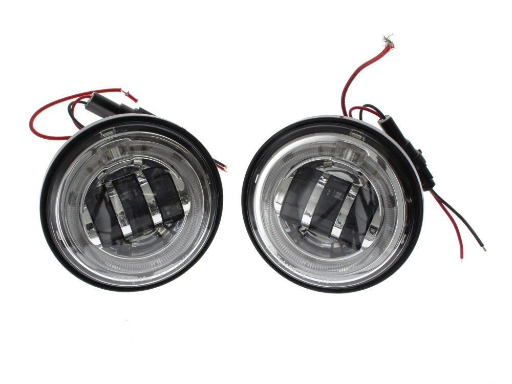 HOG-4045AUX-B - 4-1/2in. LED Passing Lamp Inserts with Halo – Black. –