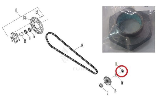 10400066A Harley-Davidson® "Pan America/Sportster Sprocket Nut"