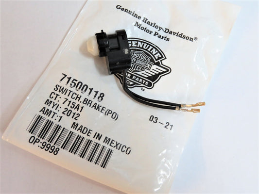 71500118 Harley-Davidson® "Front Brake Switch - Sportster, Dyna & Softail Models '12-'21"