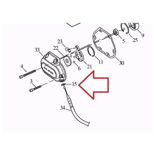 11179 Harley-Davidson® "Clutch Cable O Ring"