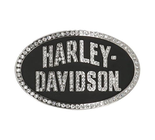 Harley-Davidson® Womens Oval Embellished Belt Buckle