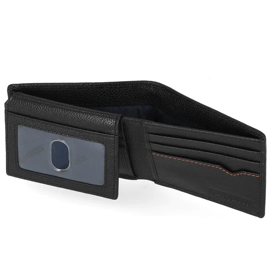 Harley-Davidson Men's Classic Bar & Shield Logo Passcase Leather Billfold Wallet