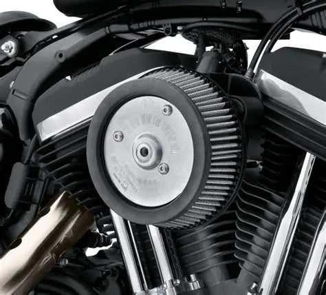 29000009A "Screamin' Eagle Round High-Flow Air Cleaner - Sportster - Black"