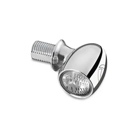 K2521 - "Kellermann Bullet Atto Turn Signal With Amber Lens – Chrome."